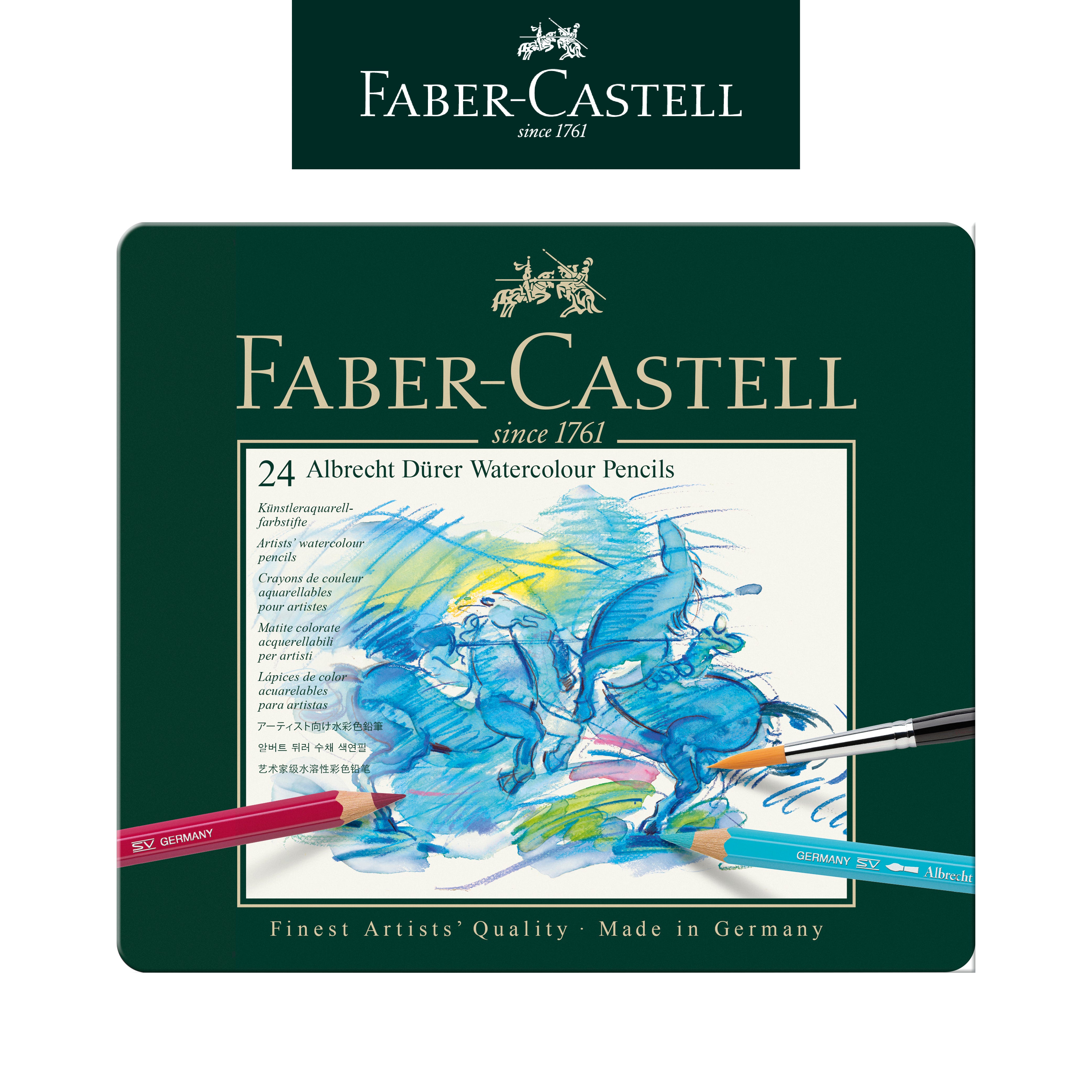  【Faber-Castell】輝柏 專家級24色水彩色鉛筆