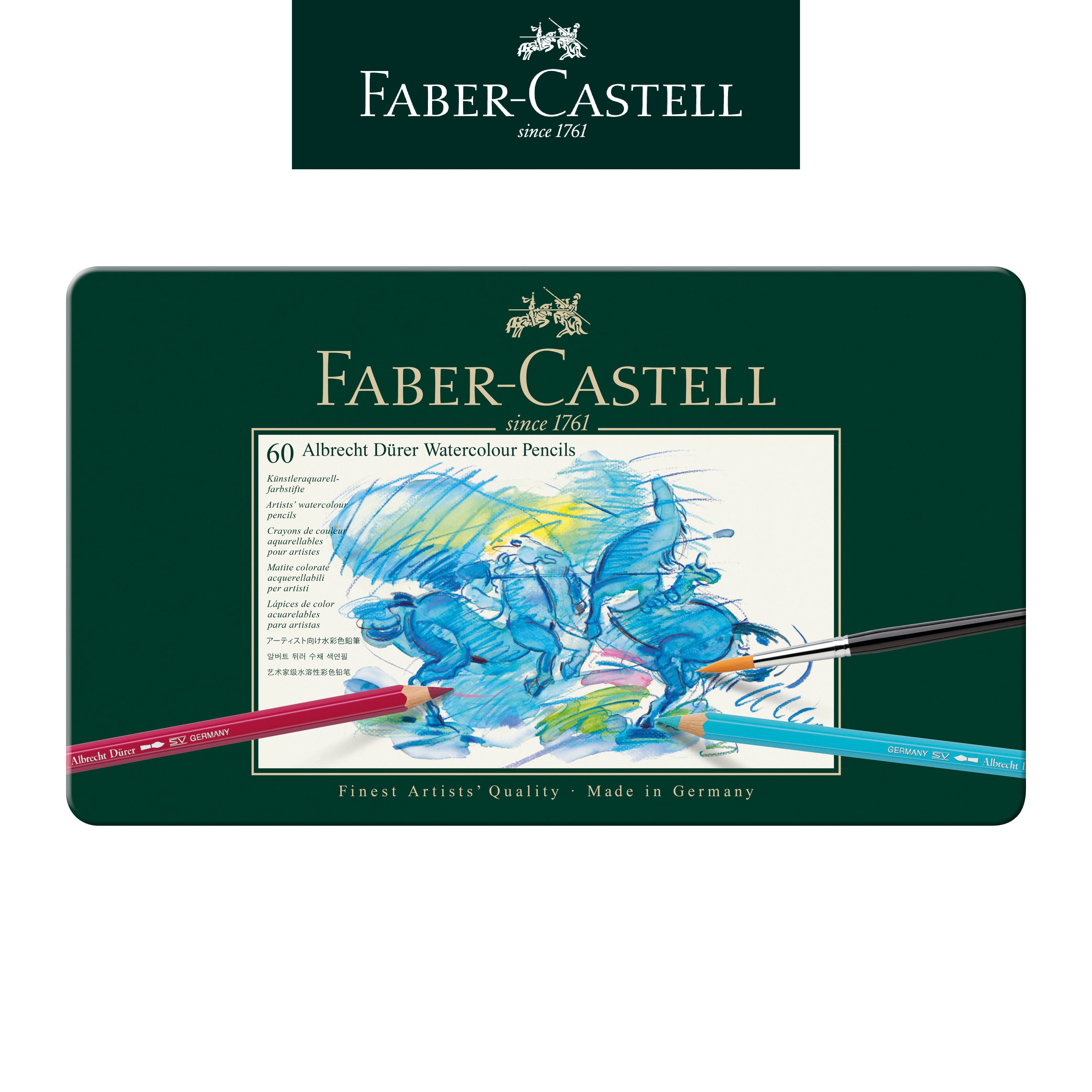  【Faber-Castell】輝柏 專家級60色水彩色鉛筆