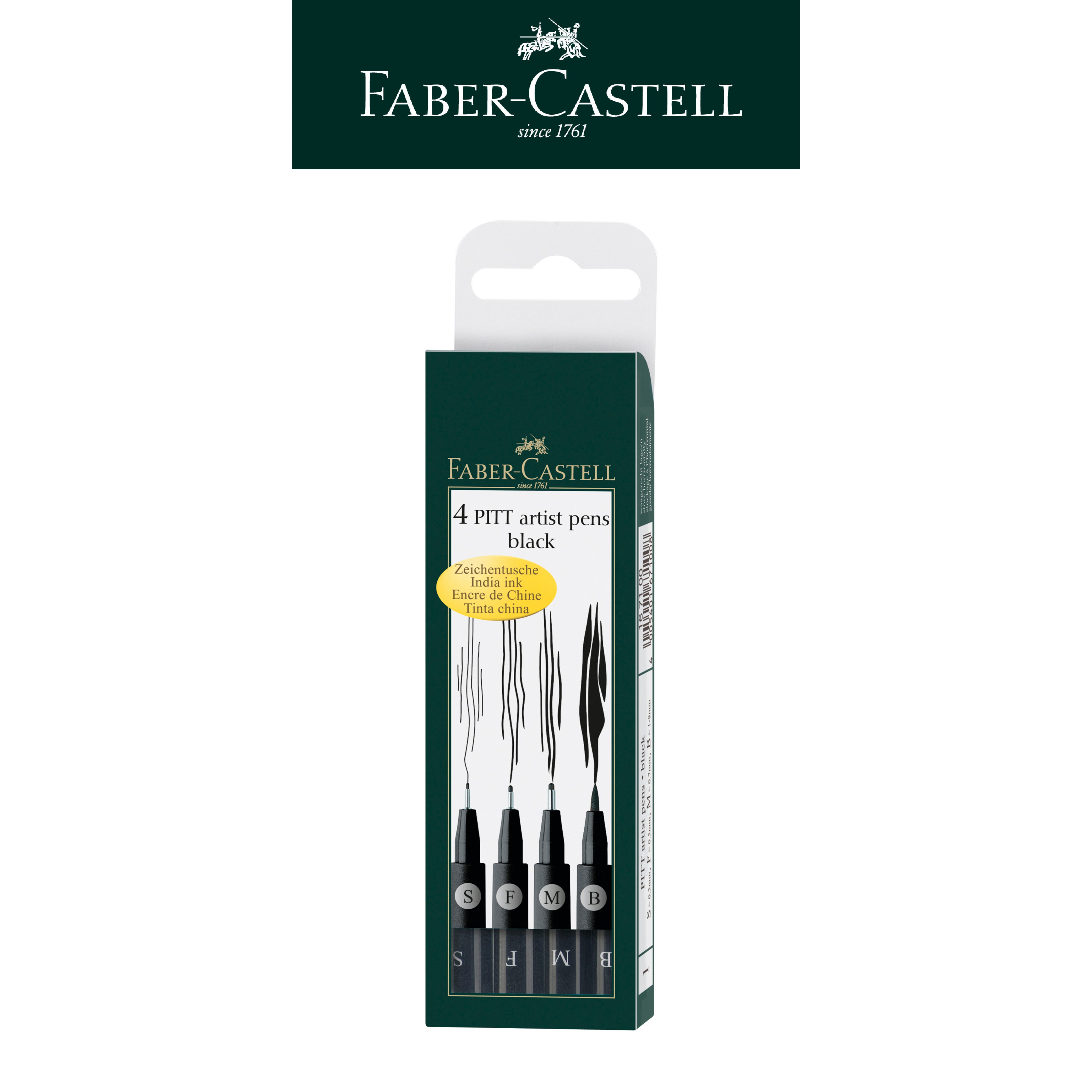  【Faber-Castell】輝柏  藝術筆黑色S.F.M.B