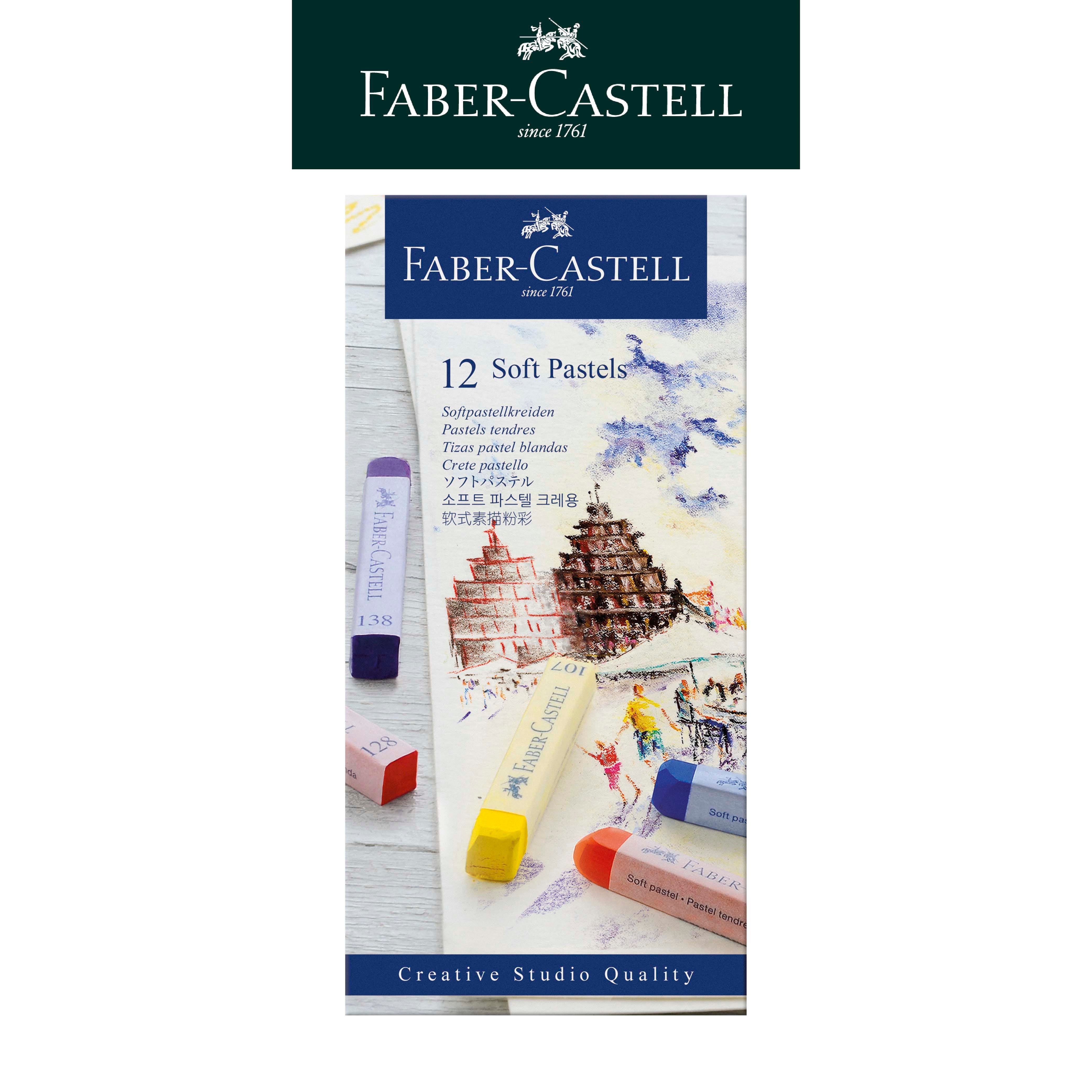  【Faber-Castell】輝柏 創意工坊粉彩軟性長型12色