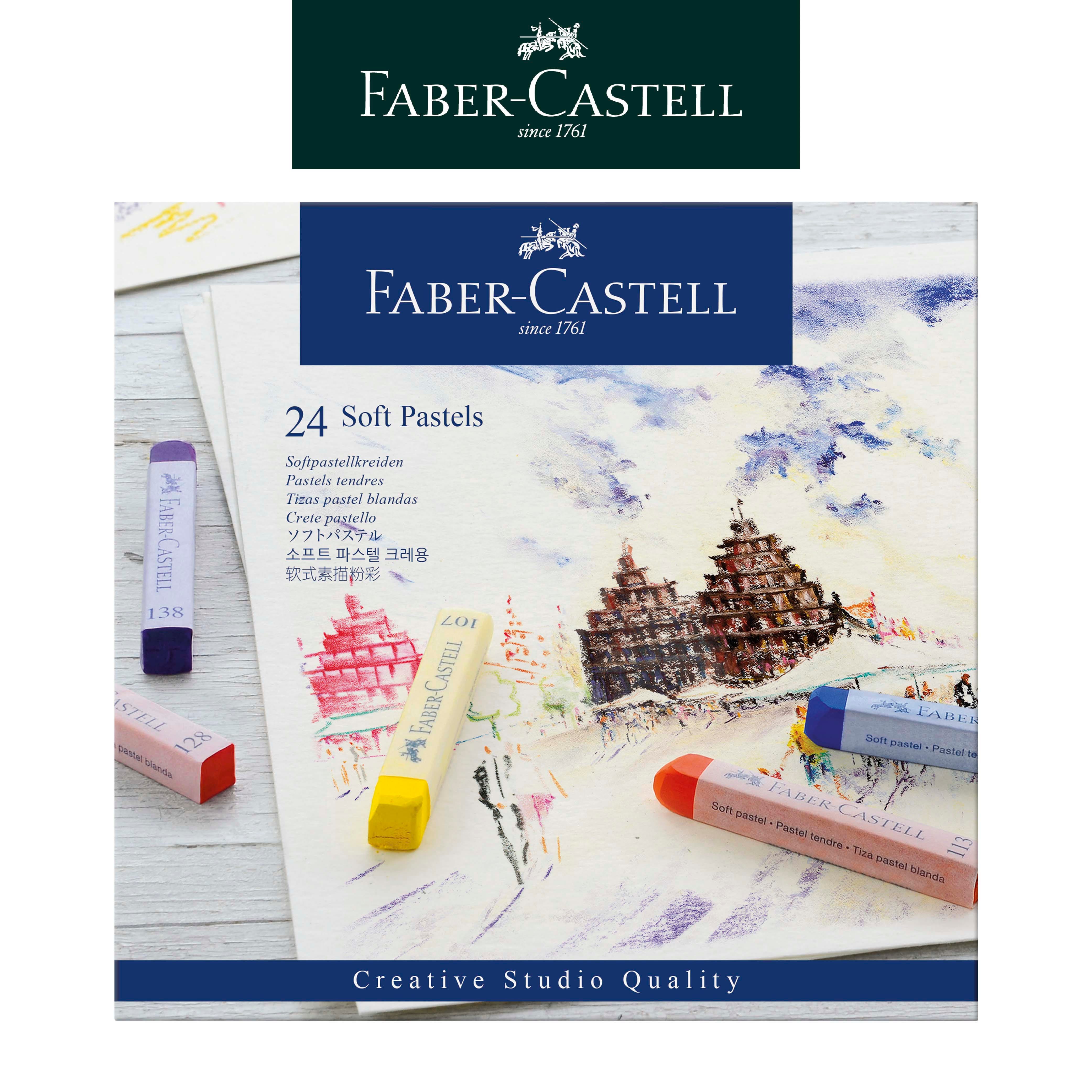 【Faber-Castell】輝柏 創意工坊粉彩軟性長型24色