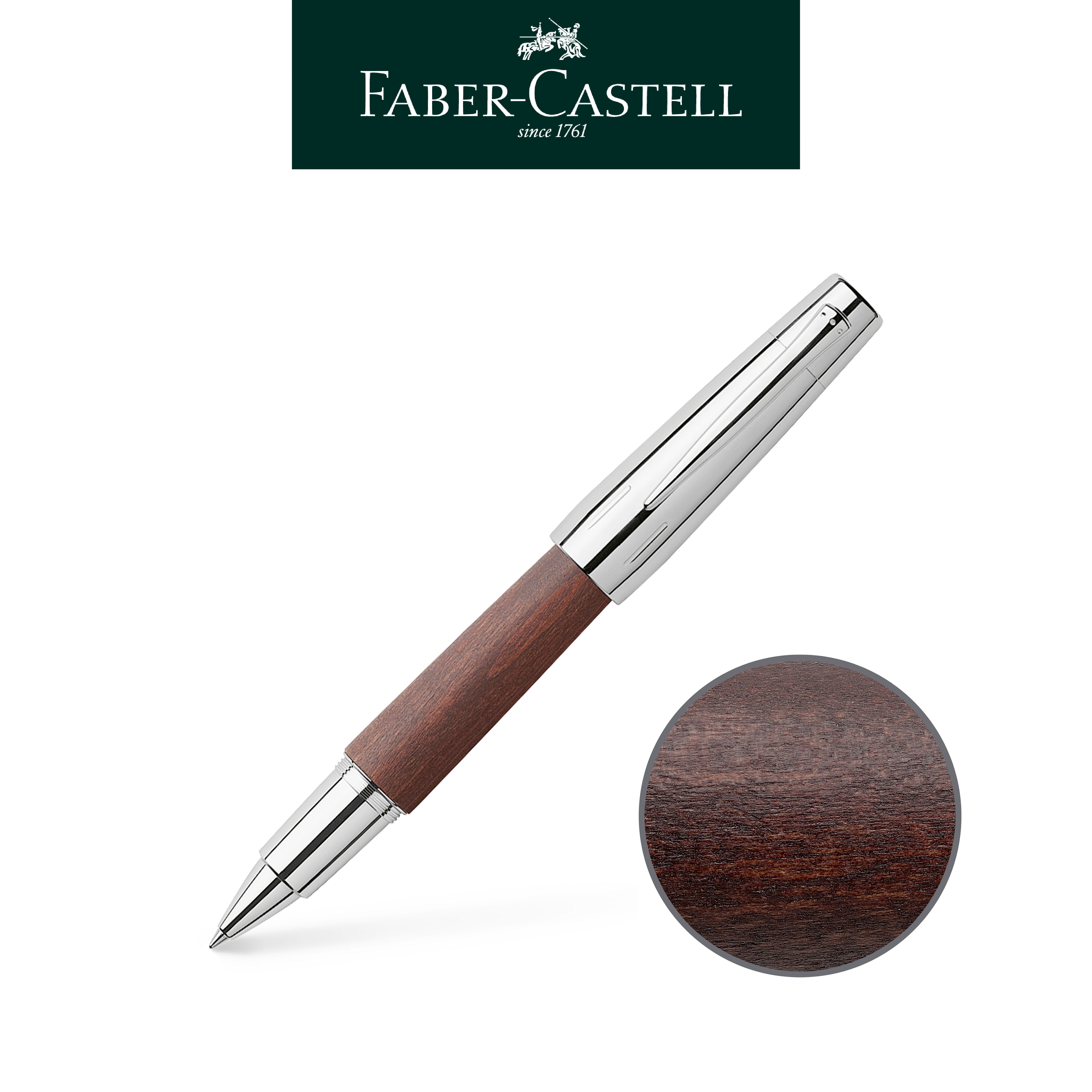 【Faber-Castell】輝柏 E-MOTION梨木鋼珠筆/深褐