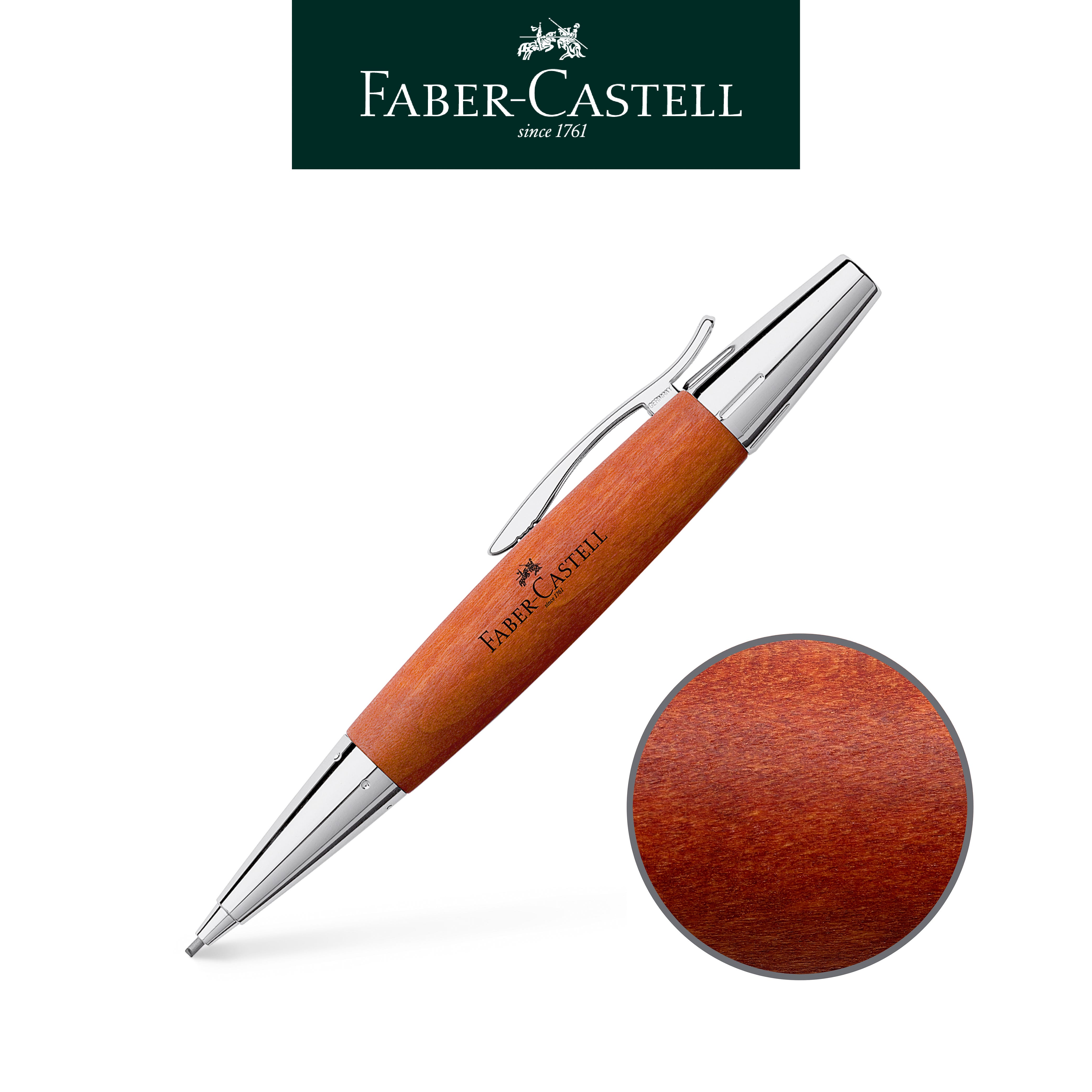 【Faber-Castell】輝柏 E-MOTION梨木1.4mm旋轉鉛筆/褐