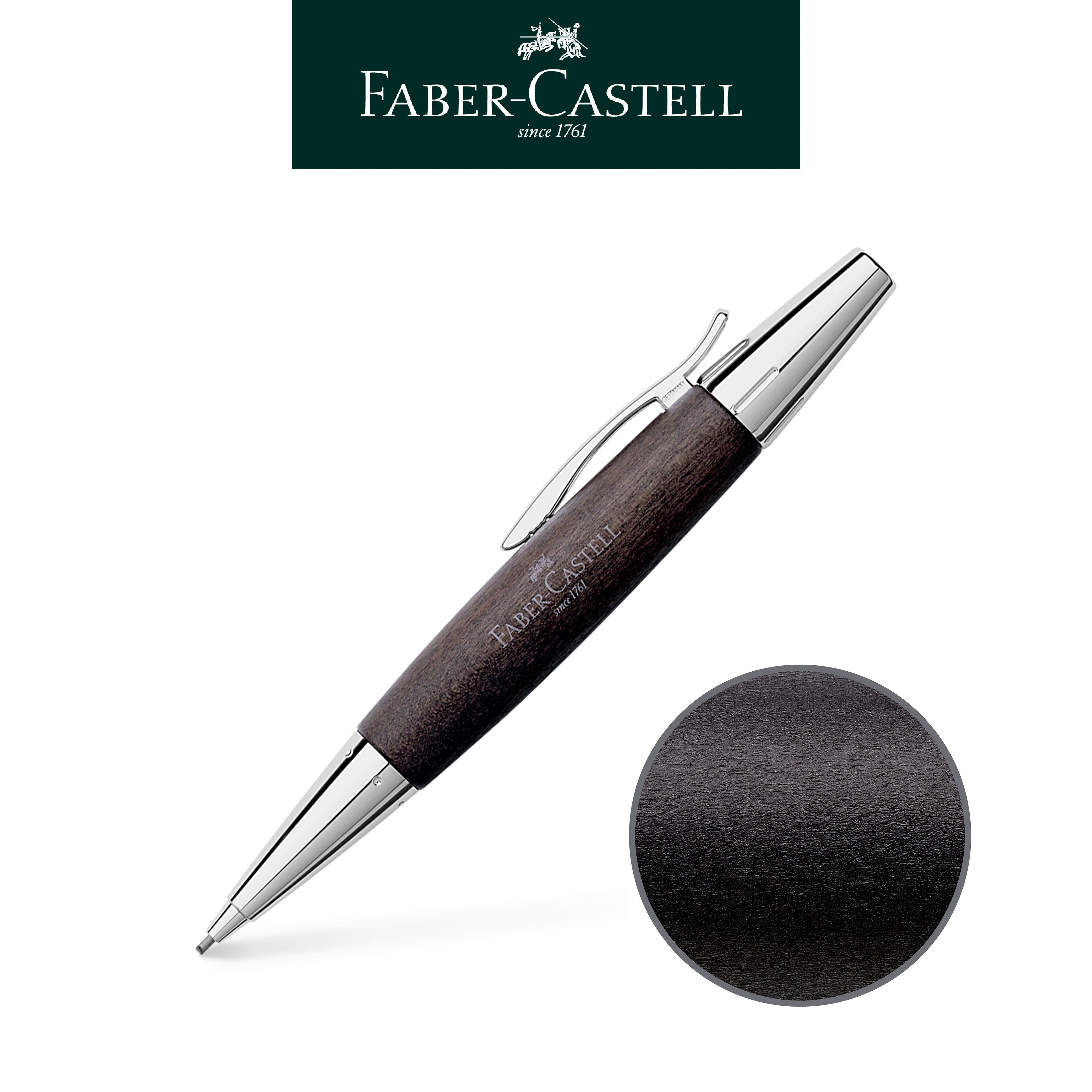 【Faber-Castell】輝柏 E-MOTION梨木1.4mm旋轉鉛筆/黑
