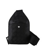 【MONTBLANC 萬寶龍】Extreme 六芒星LOGO牛皮斜背單肩包(迷你/黑)