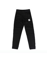 【The North Face】字母膠印LOGO棉質慢跑長褲(黑x白/男款)