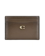 【COACH】黃銅C字LOGO漸層小牛皮4卡名片卡夾(漸層深石灰)