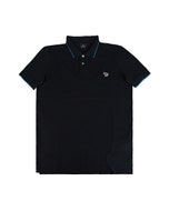 【PAUL SMITH】小胸前LOGO布標設計有機棉袖polo衫(男款/海軍藍x松花綠)