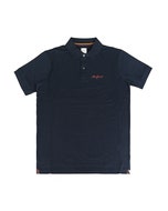 【PAUL SMITH】漸層簽字LOGO純棉雙鈕扣短袖POLO衫(男款/海軍藍)