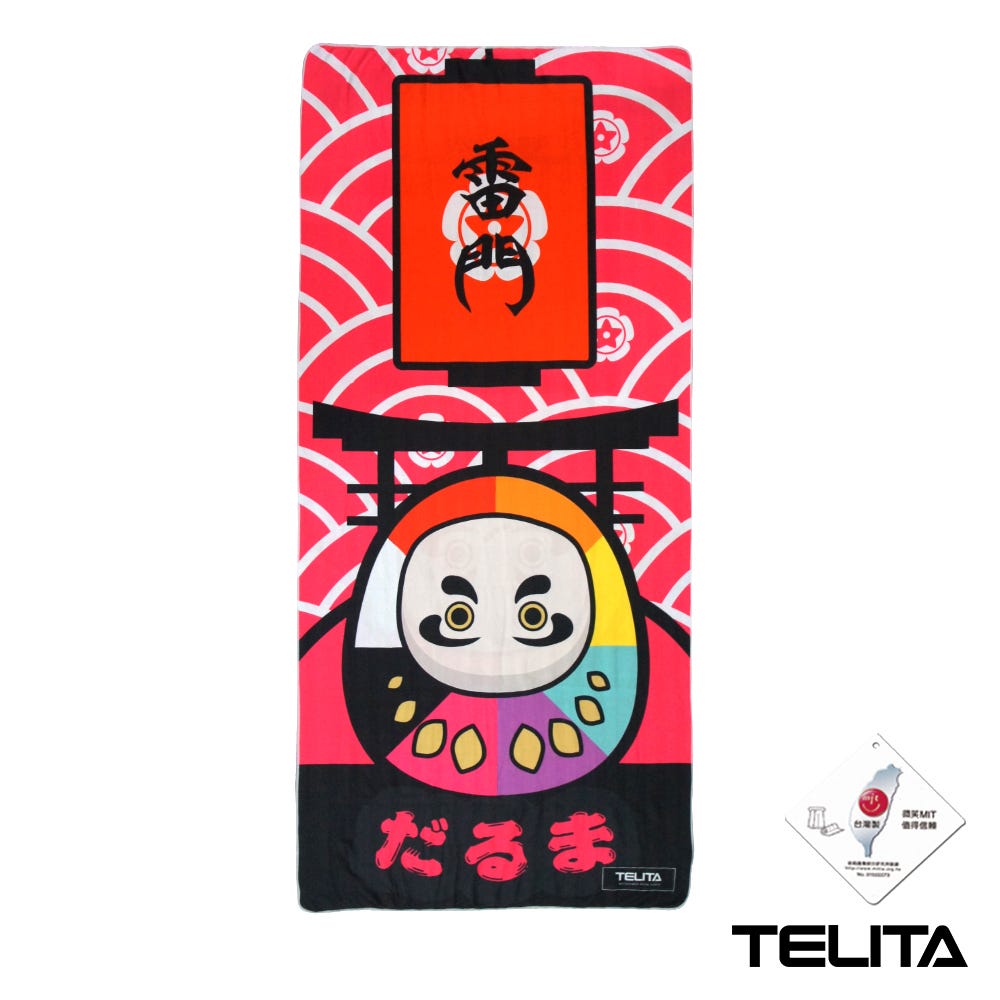 【摩力諾】TELITA 日系和風無棉絮浴巾(不倒翁)