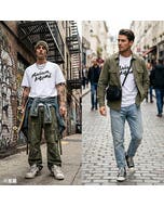 【Maison Kitsuné】純棉手寫風格短袖T恤(白x黑/男款)
