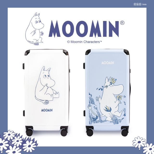 【Moomin姆明】28吋胖胖行李箱 旅行箱 拉桿箱(2年保固 海關鎖)