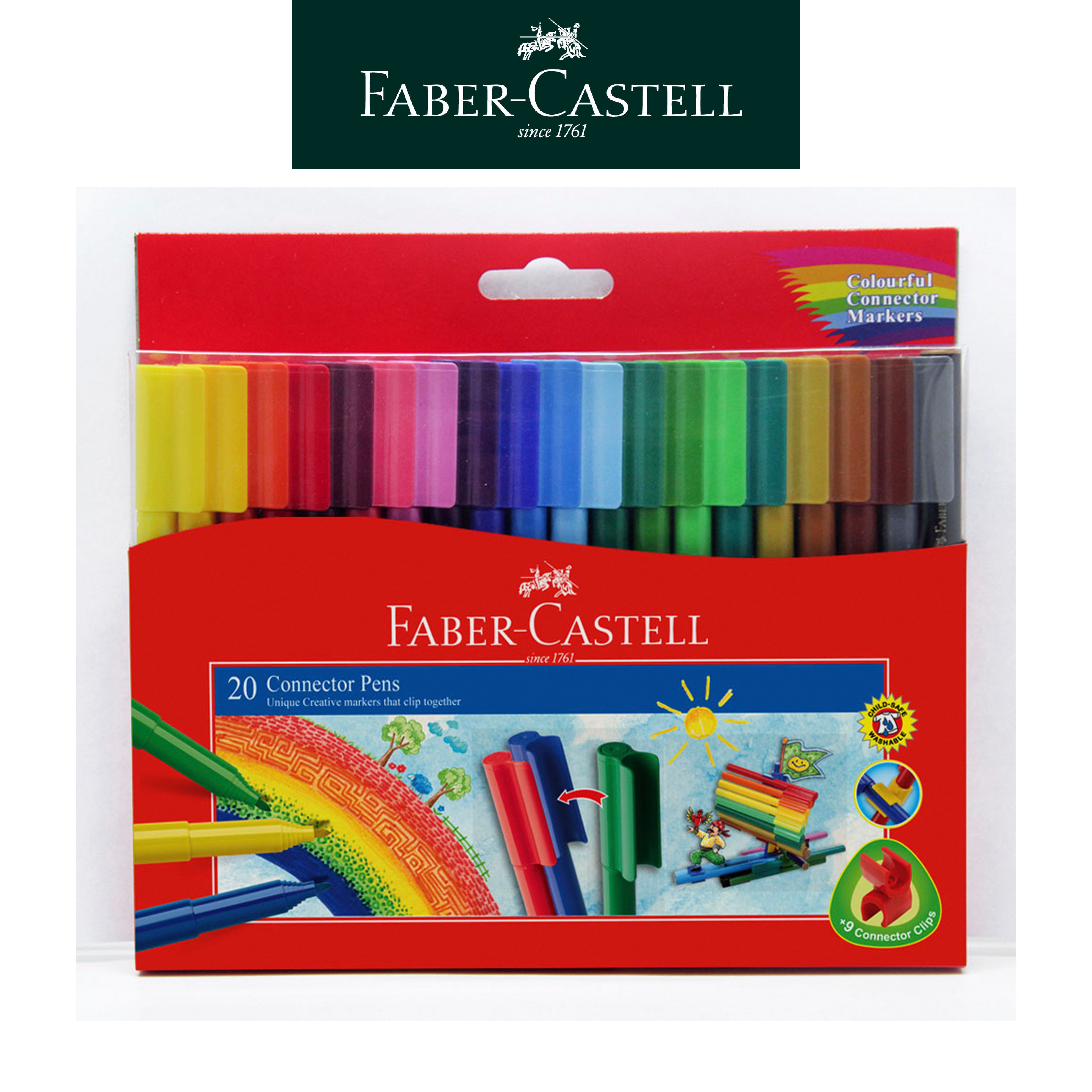 【Faber-Castell】輝柏 彩色連接筆20色