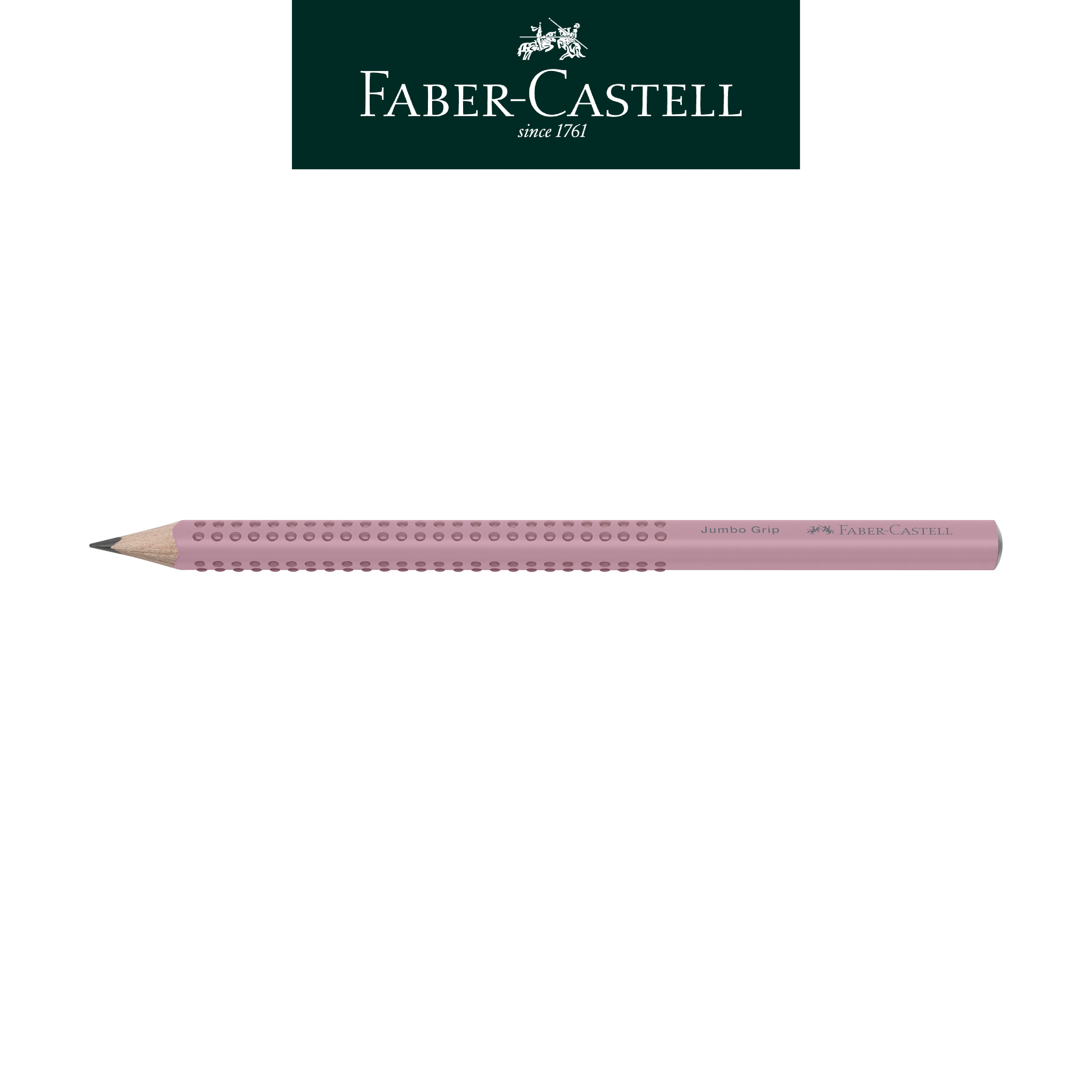 【Faber-Castell】輝柏 JUMBO 握得住鉛筆B/暗粉色 12支入