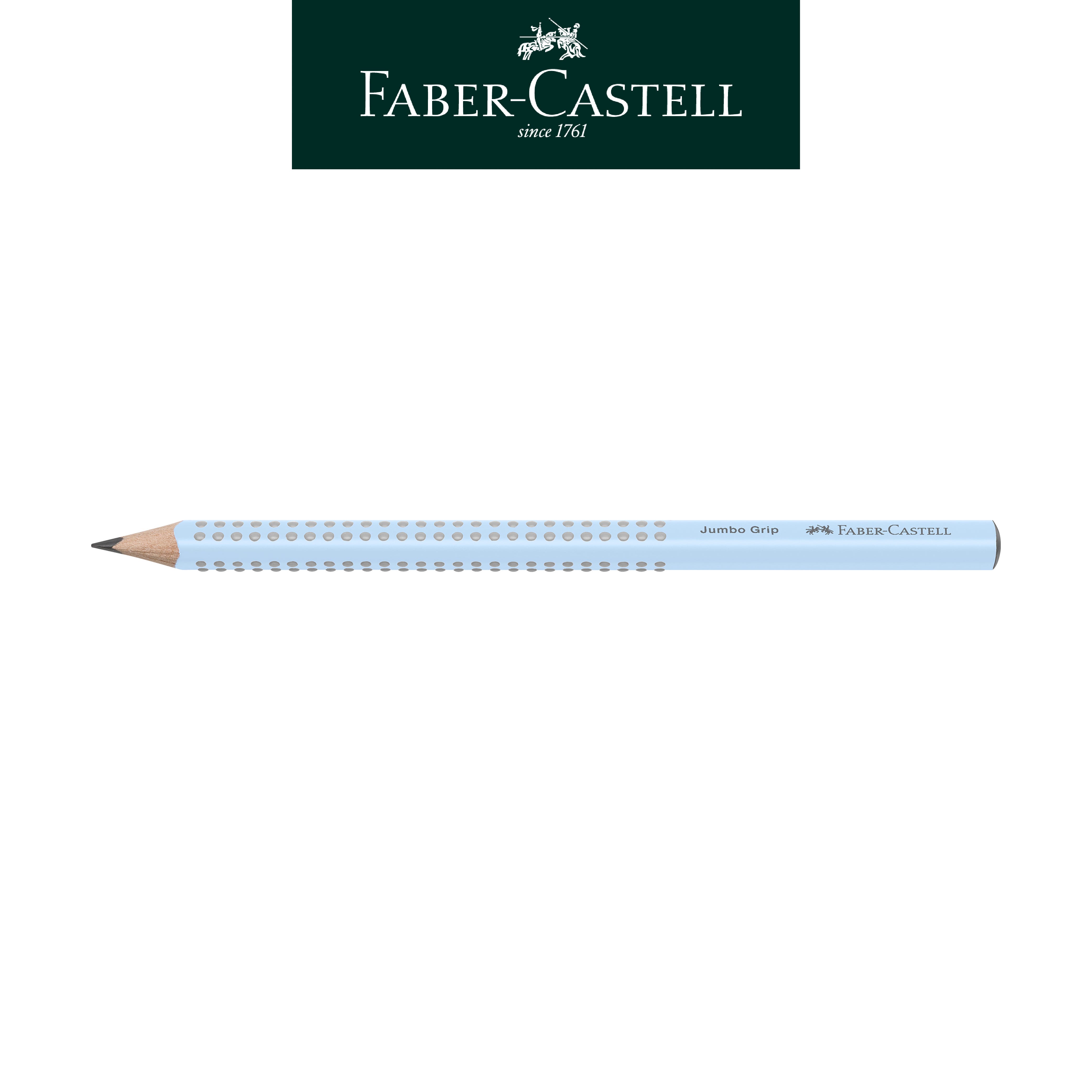  【Faber-Castell】輝柏 JUMBO 握得住鉛筆B/天空藍 12支入