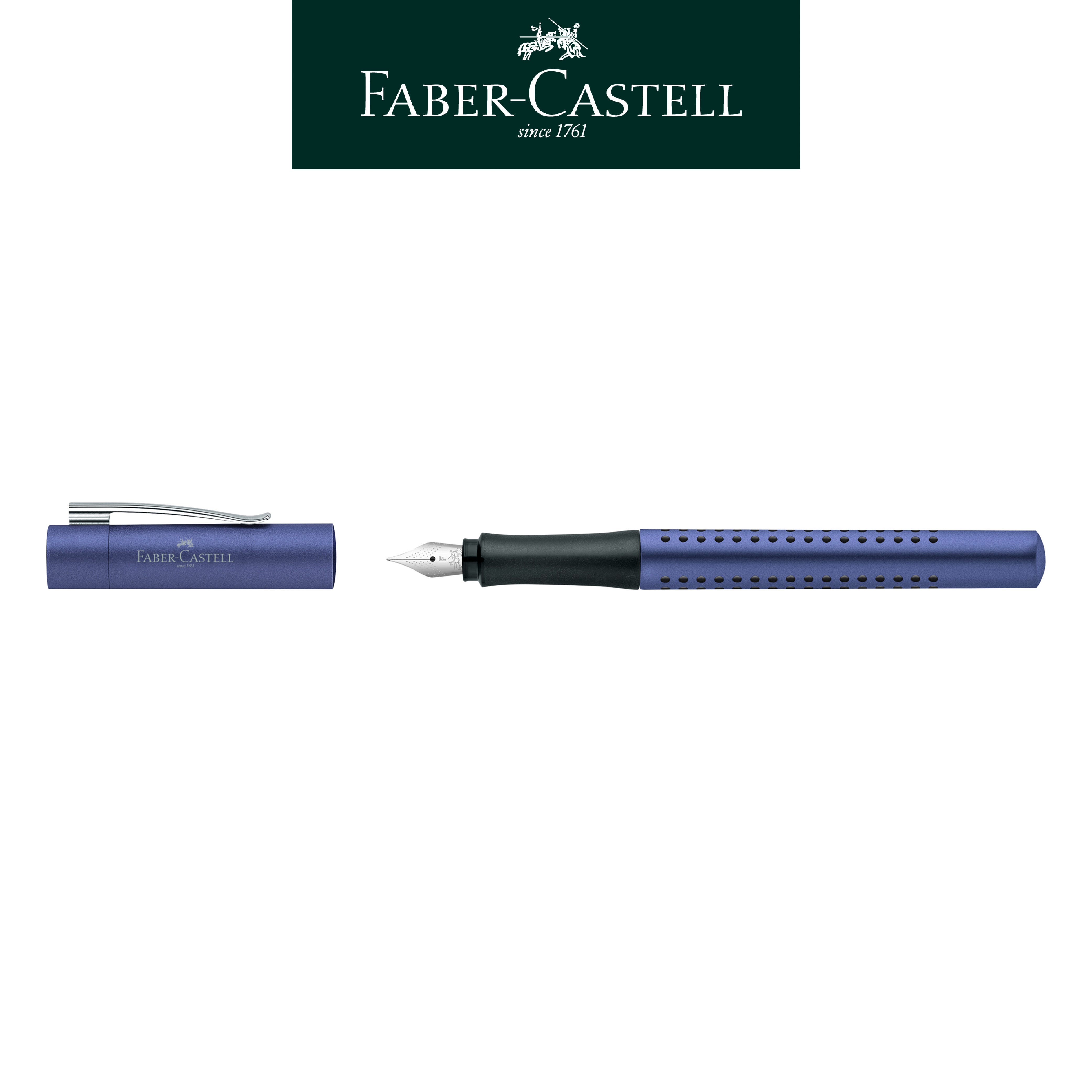 【Faber-Castell】輝柏 好點子握得住鋼筆/藍F尖