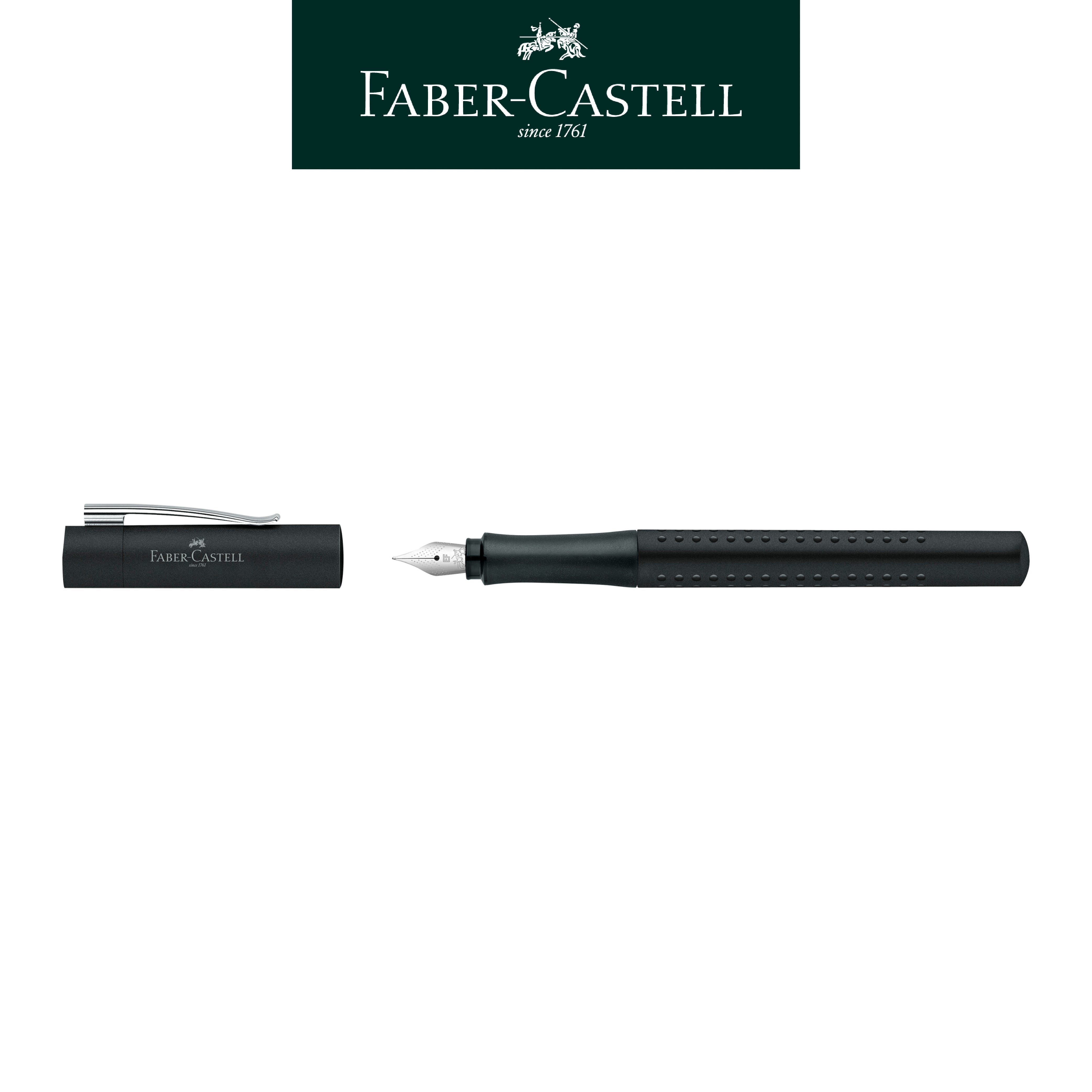 【Faber-Castell】輝柏 好點子握得住鋼筆/黑EF尖