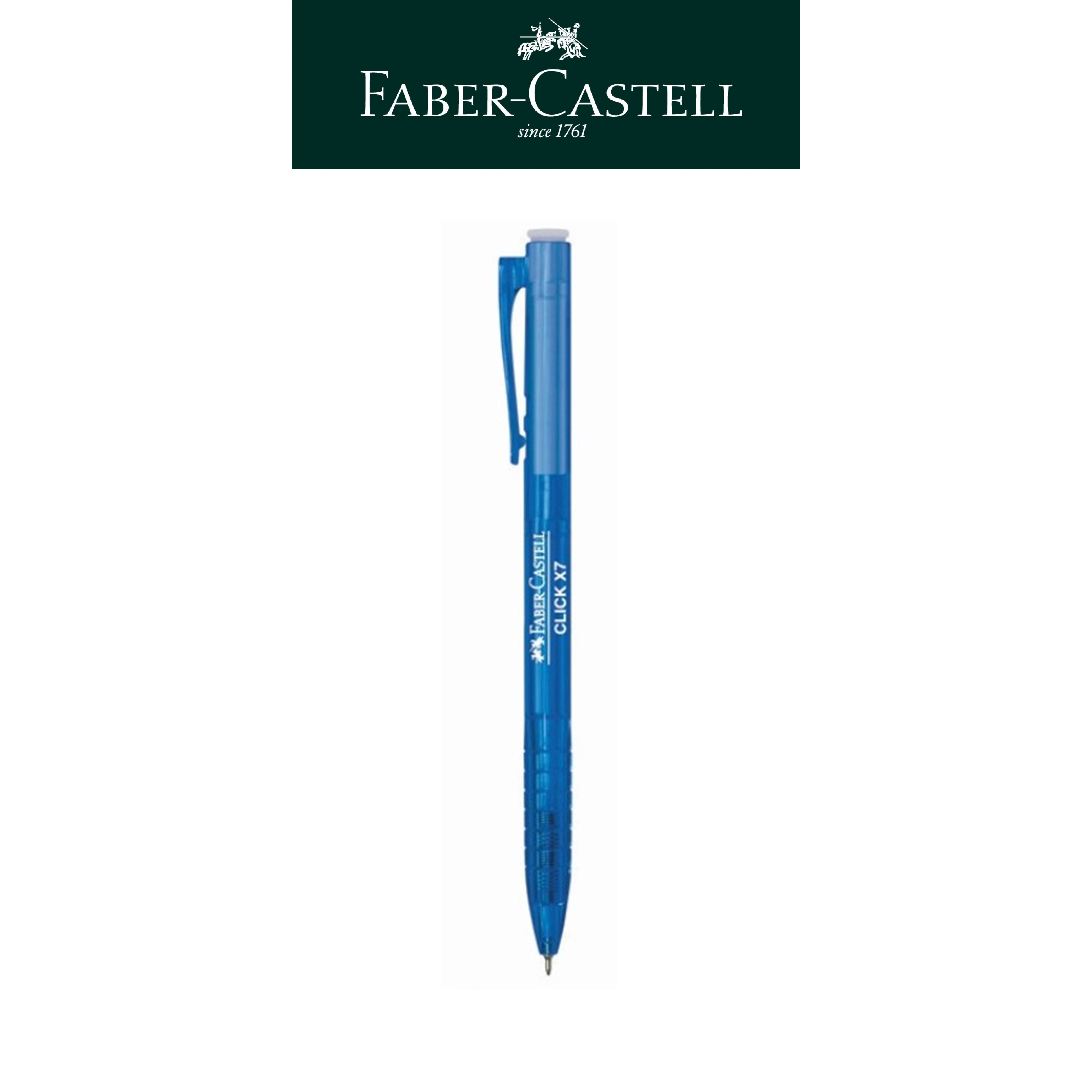 【Faber-Castell】輝柏 CX7 0.7mm原子筆60支入/藍