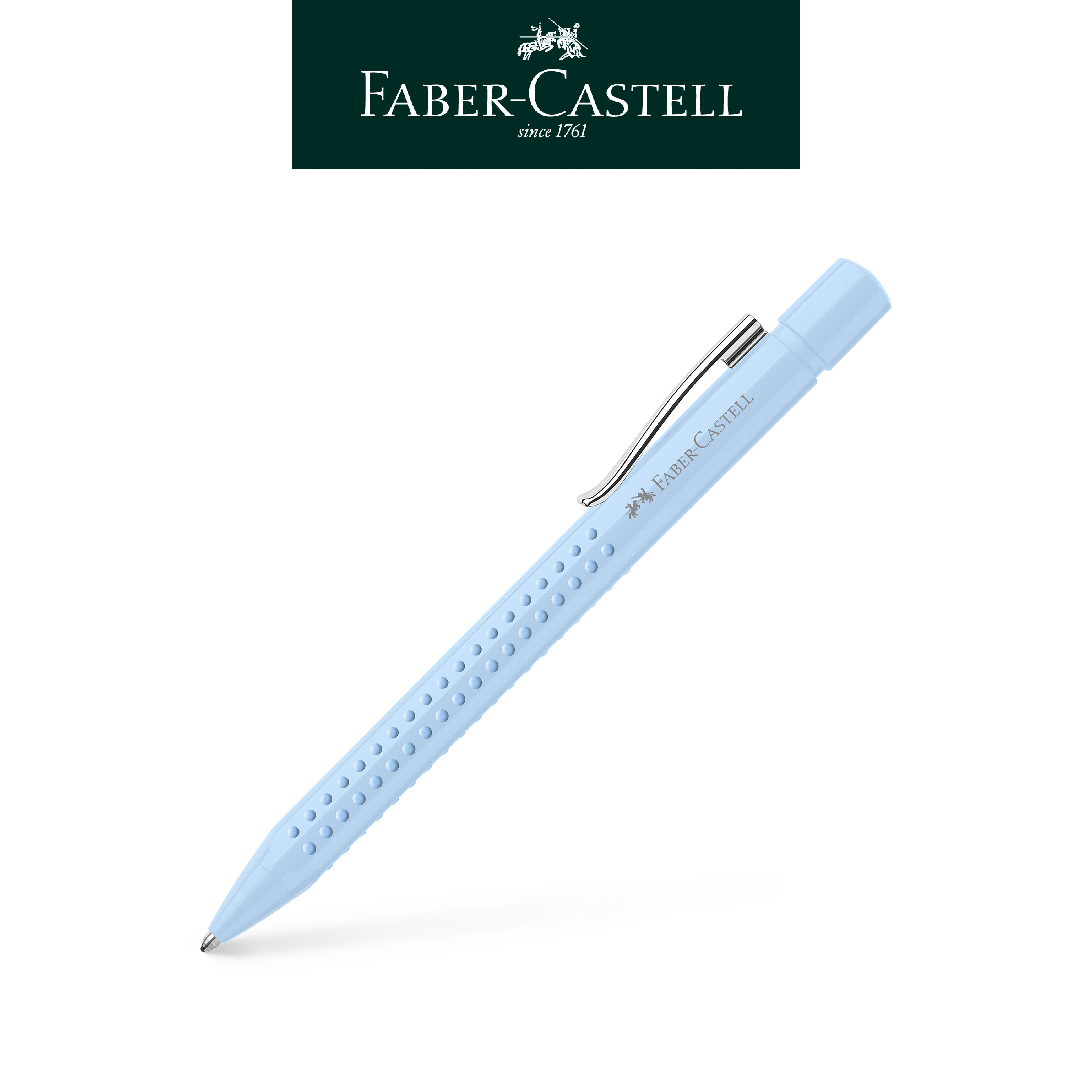 【Faber-Castell】輝柏 好點子握得住原子筆/天空藍