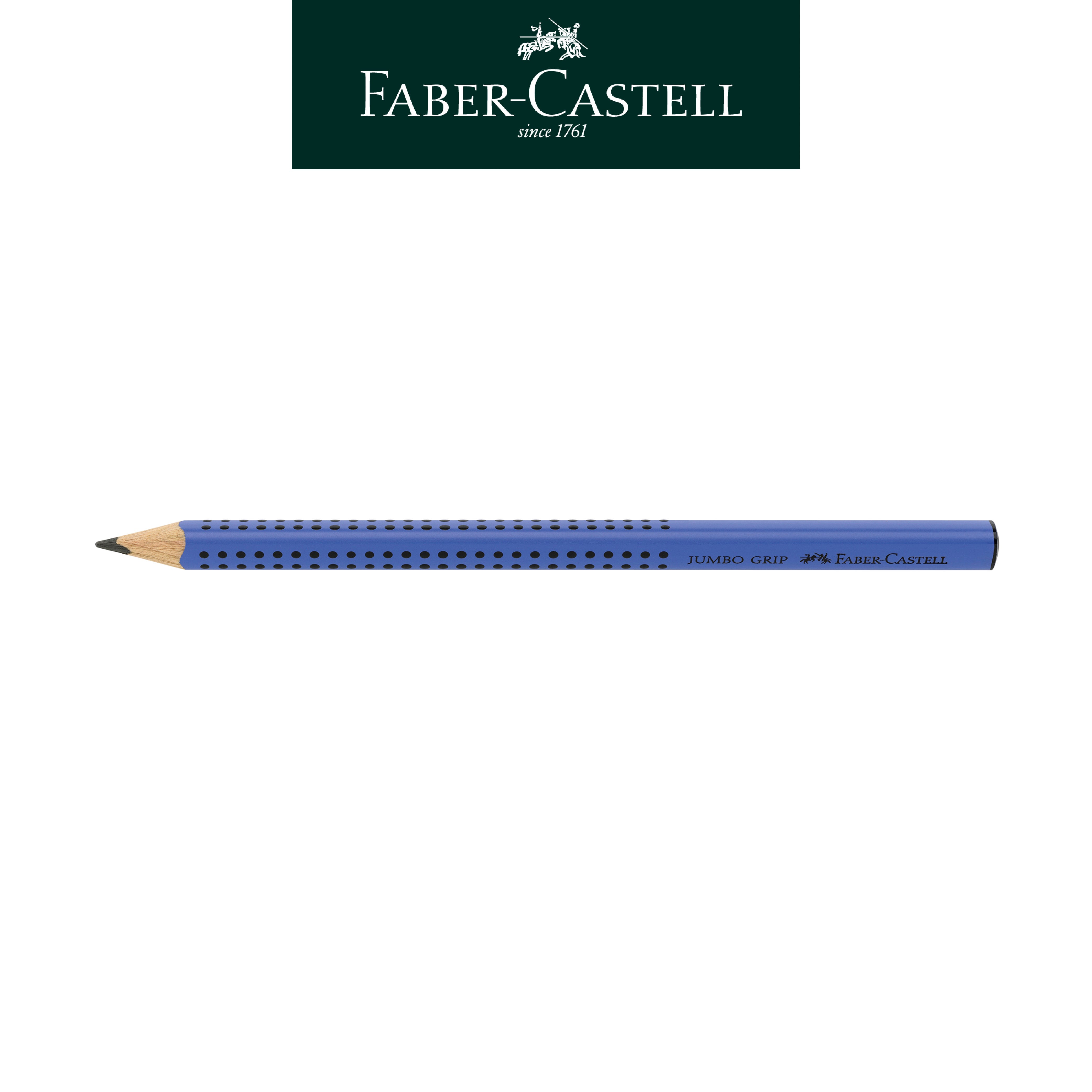 【Faber-Castell】輝柏 JUMBO 握得住鉛筆B/藍 12支入