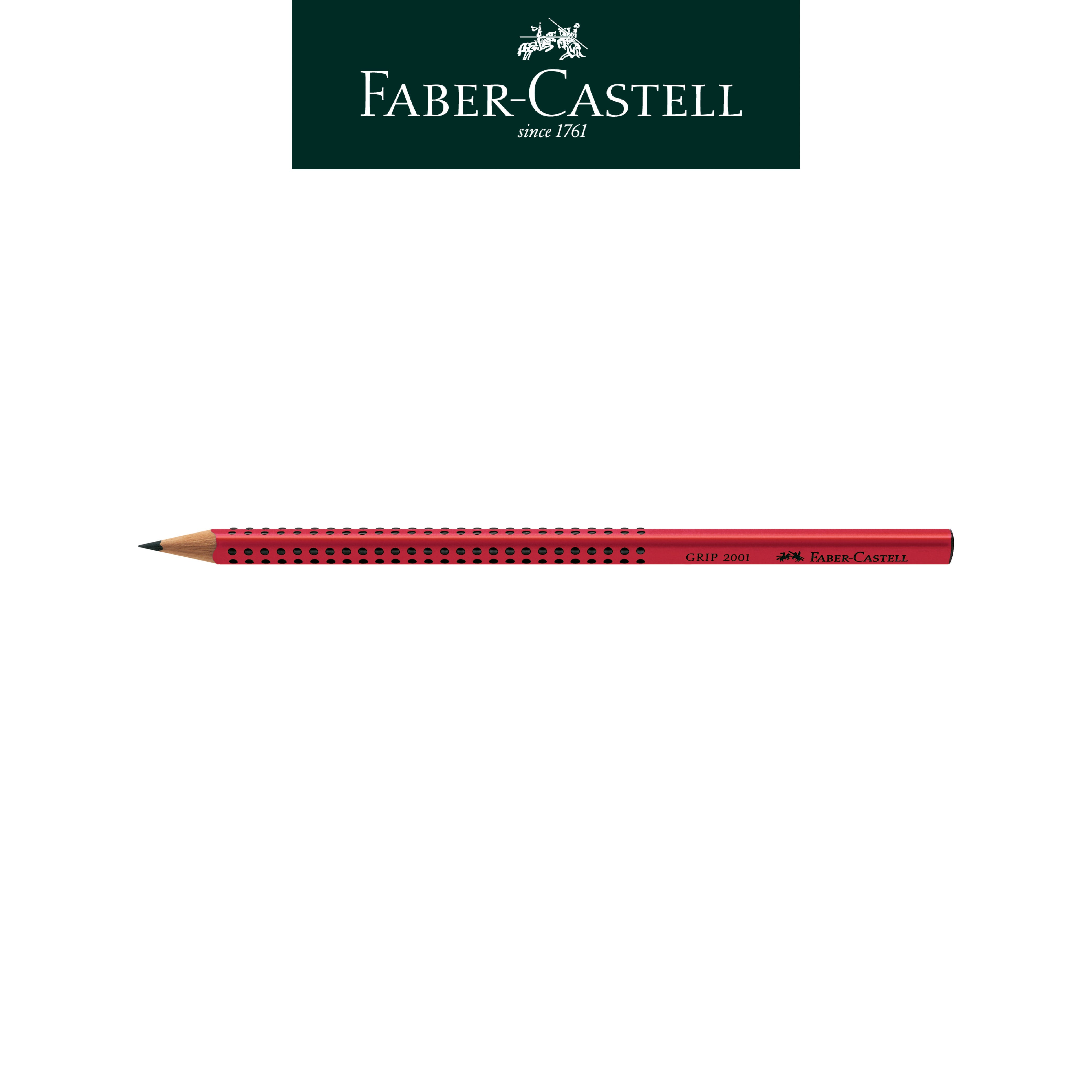  【Faber-Castell】輝柏  2001握得住鉛筆B/櫻桃紅 12支入