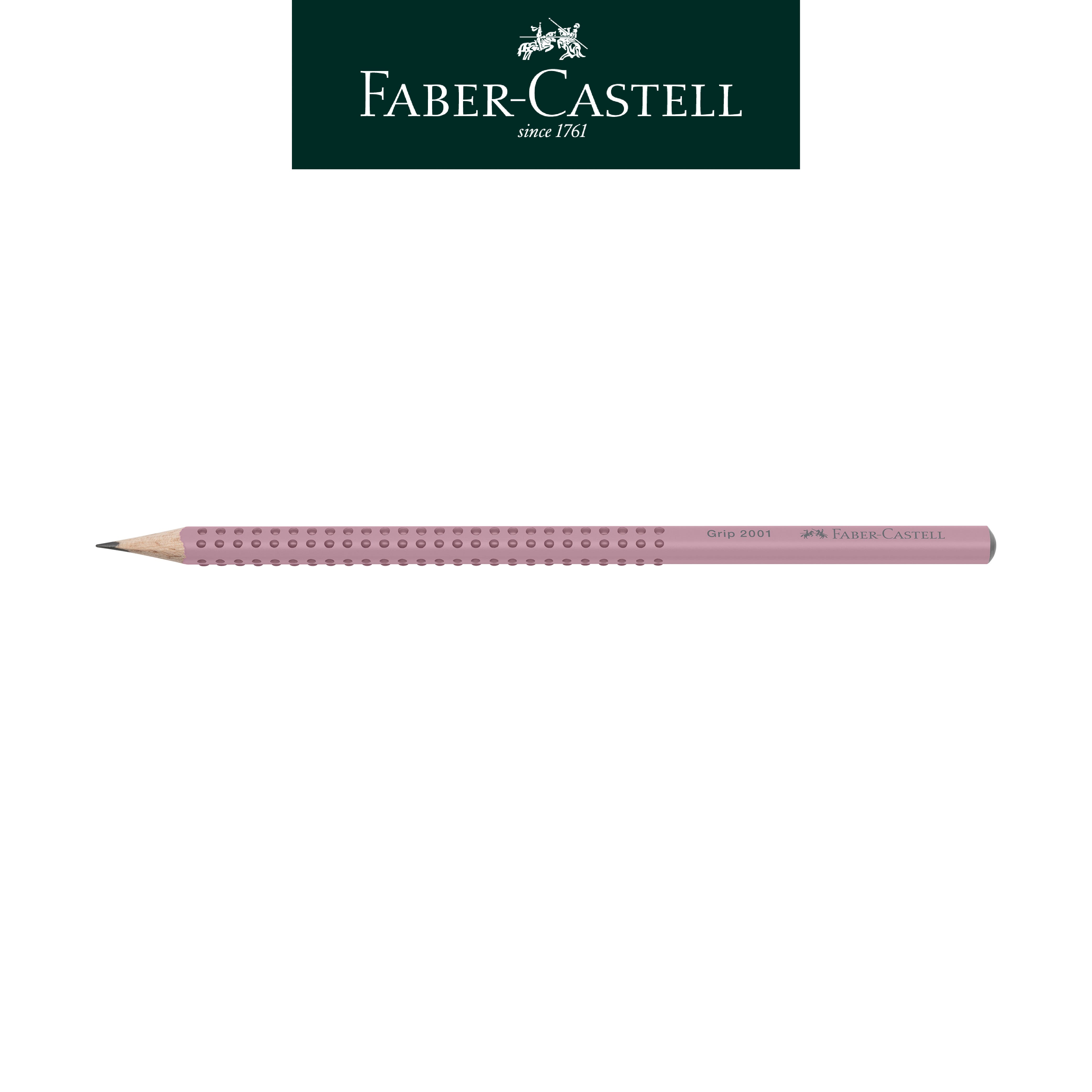 【Faber-Castell】輝柏 2001握得住鉛筆B/暗粉色 12支入